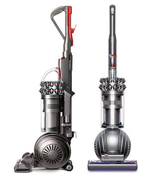 Sude and front view of dyson big ball animal isolated on white