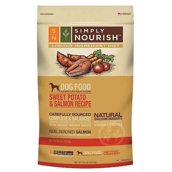 simply nourish salmon and sweet potato puppy food