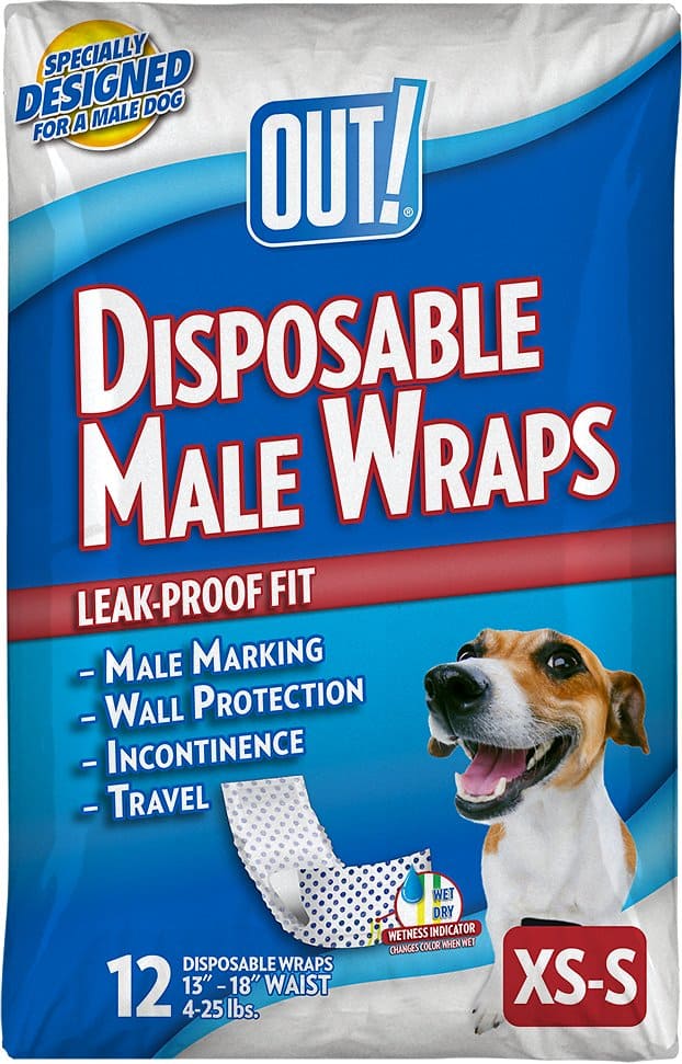 OUT! Disposable Male Dog Wraps OUT! Disposable Male Dog Wraps