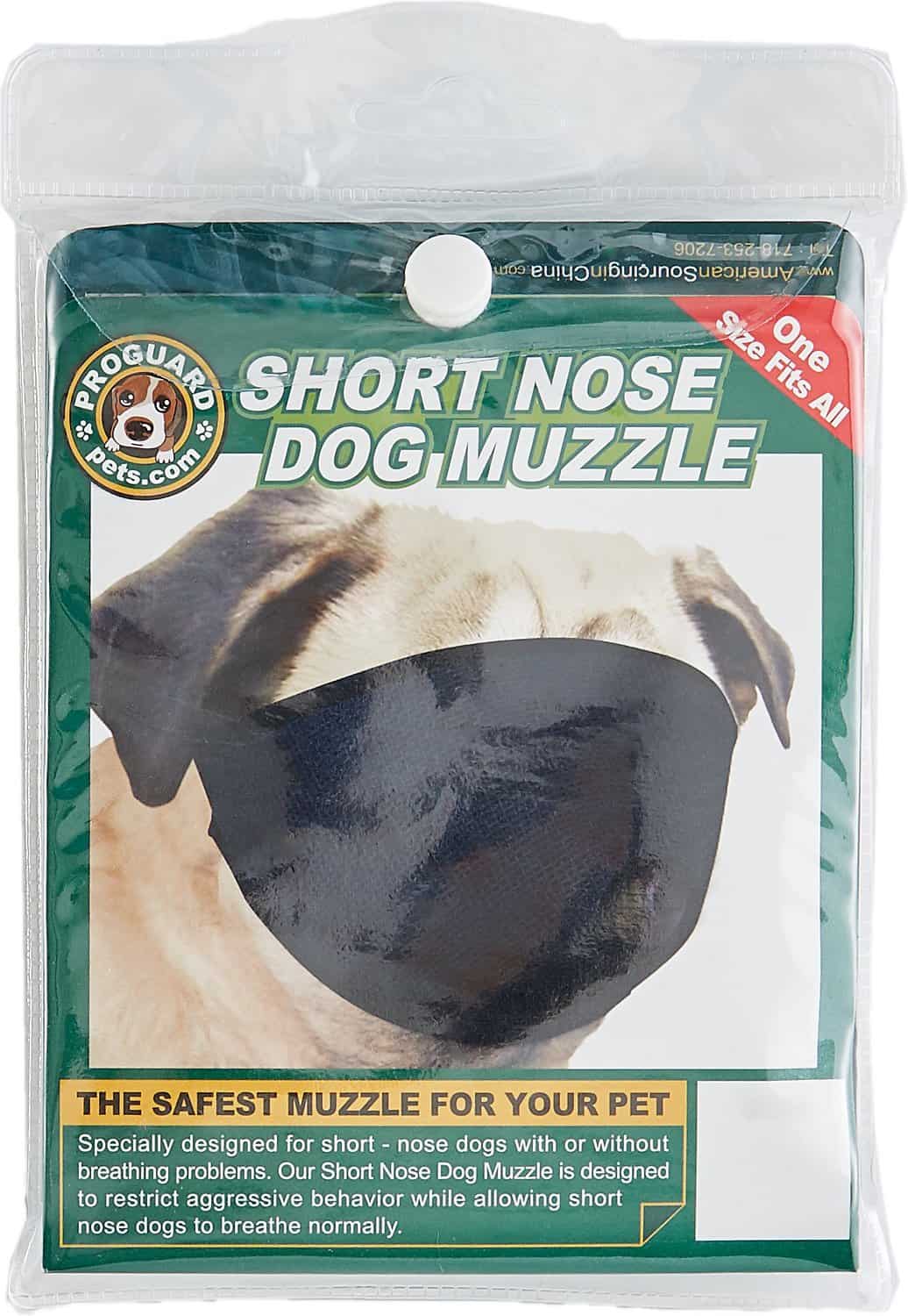 PROGUARD Pet Products Short Nose Dog Muzzle PROGUARD Pet Products Short Nose Dog Muzzle