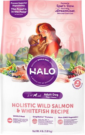Halo Holistic Wild Salmon & White Fish Adult Dry Dog Food Halo Holistic Wild Salmon & White Fish Adult Dry Dog Food
