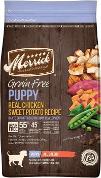 Merrick Grain-Free Puppy Real Chicken & Sweet Potato Recipe Dry Dog Food Merrick Grain-Free Puppy Real Chicken & Sweet Potato Recipe Dry Dog Food