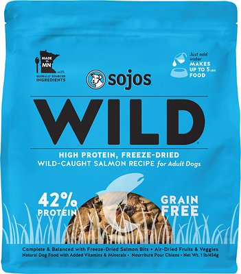 Sojos Wild-Caught Salmon Recipe Grain-Free Freeze-Dried Raw Dog Food Sojos Wild-Caught Salmon Recipe Grain-Free Freeze-Dried Raw Dog Food