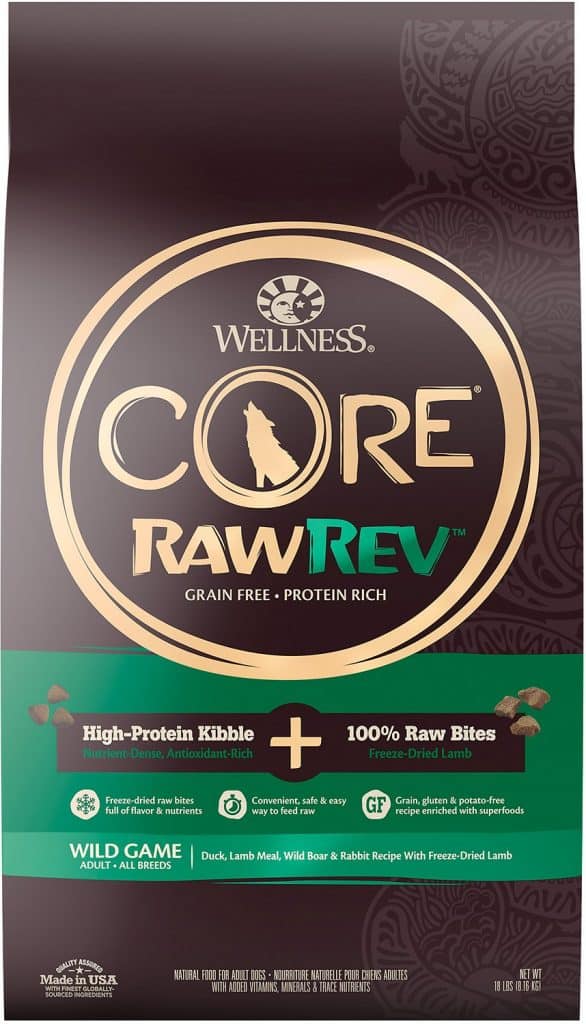 Wellness Core RawRev Wild Game Recipe With Freeze-Dried Raw Lamb Dry Dog Food Wellness Core RawRev Wild Game Recipe With Freeze-Dried Raw Lamb Dry Dog Food